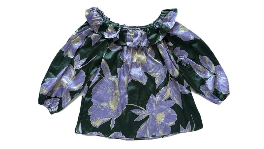 Christy Lynn Women’s Floral Top Size XS 100% Silk NWT